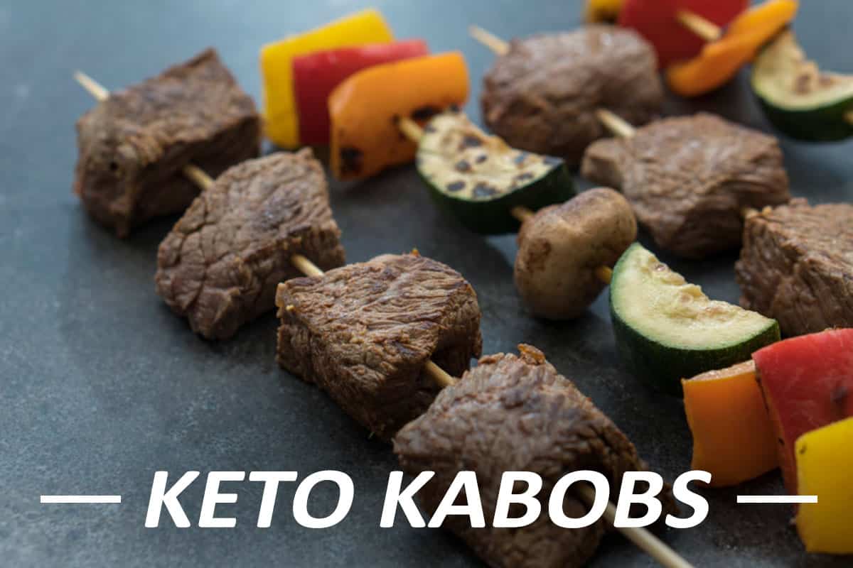 Keto Sirloin and Veggie Kabobs