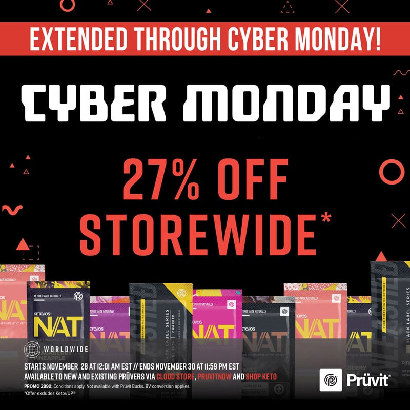 Pruvit Cyber Monday